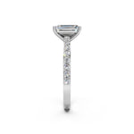Load image into Gallery viewer, Elvia Emerald Solitaire Diamond Womens Ring
