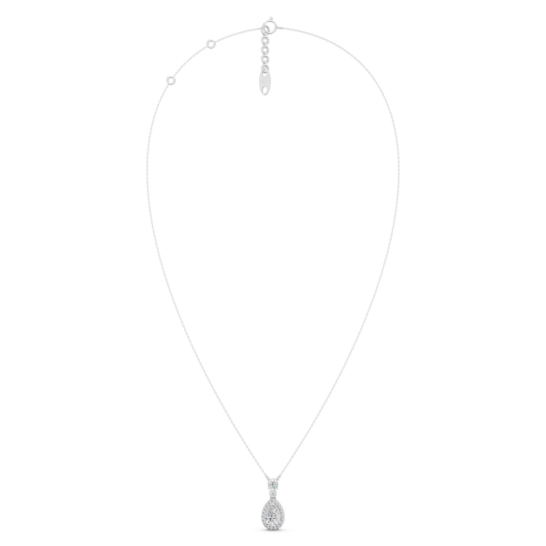 Neira Pear Solitaire Diamond  Pendent