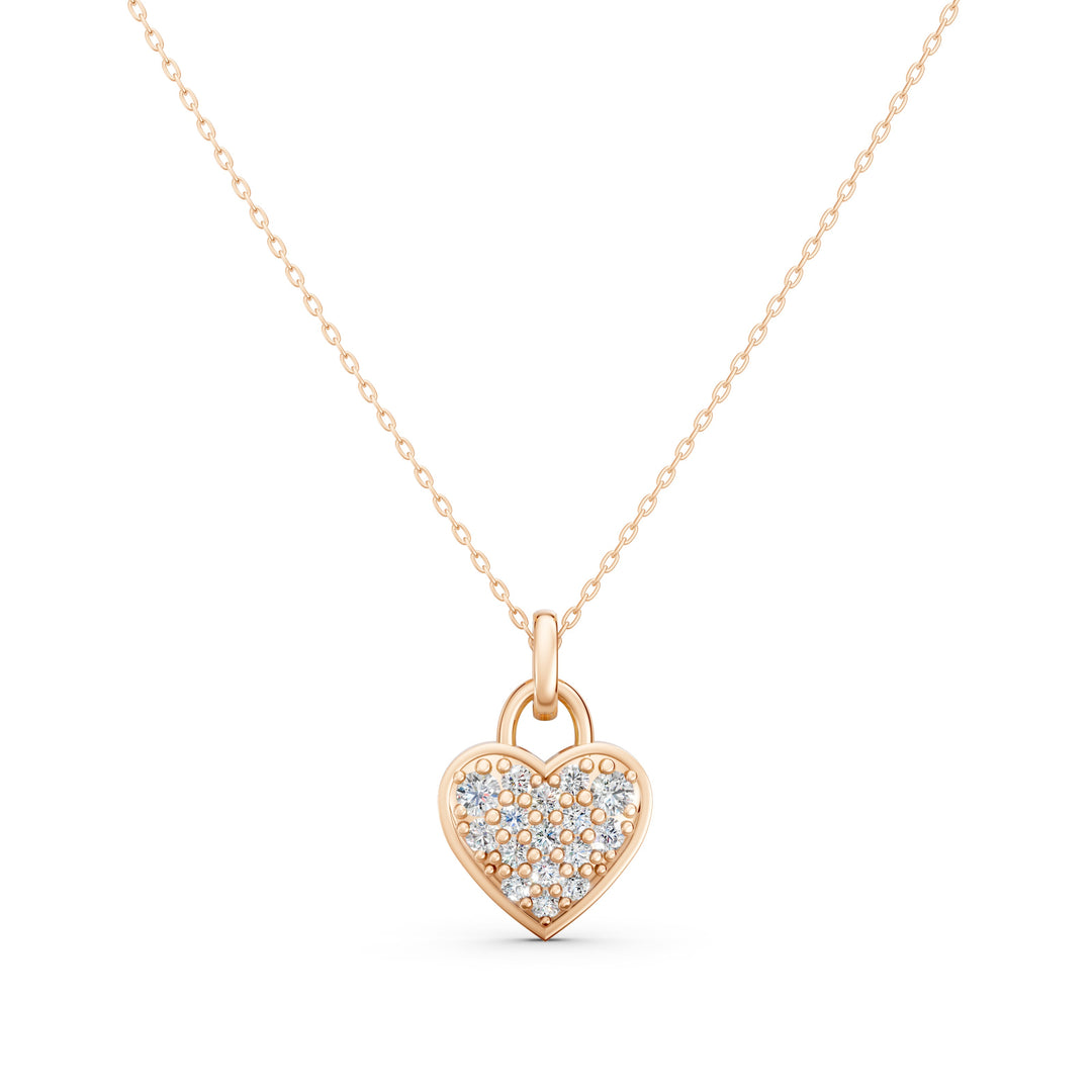 Naria Diamond heart chain Pendent