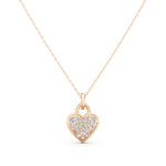 Load image into Gallery viewer, Naria Diamond heart chain Pendent

