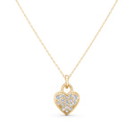 Load image into Gallery viewer, Naria Diamond heart chain Pendent
