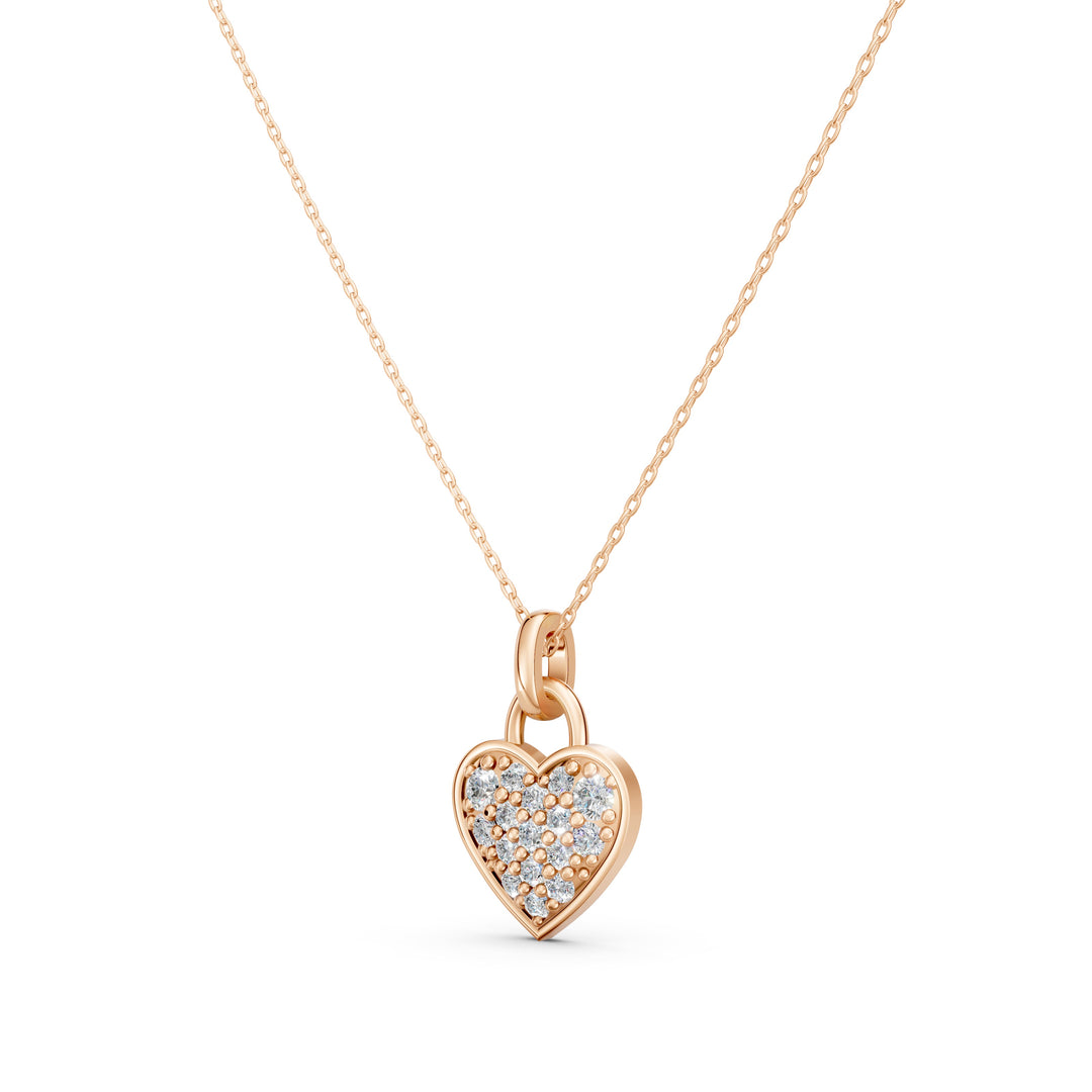 Naria Diamond heart chain Pendent