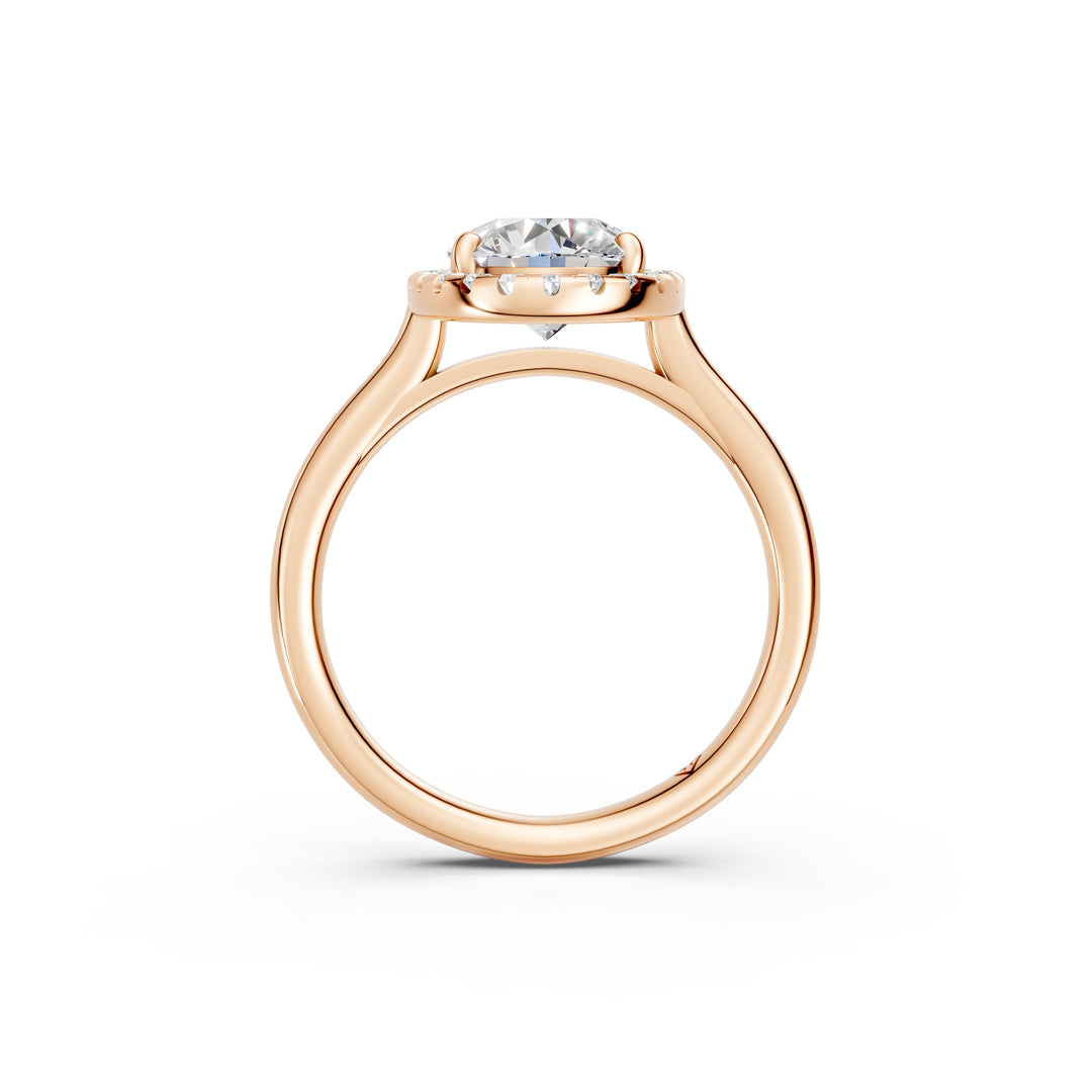 Xiana Oval Solitaire Diamond Womens Ring