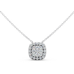 Load image into Gallery viewer, Sia Round Diamond Cluster Slider Ladies Pendant
