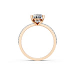 Load image into Gallery viewer, Eaira Oval Solitaire Diamond Womens Ring
