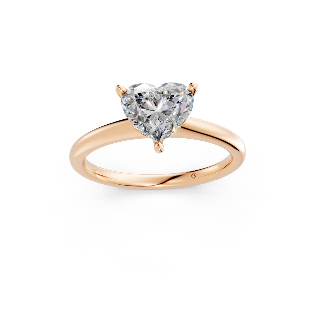Liyana Heart Solitaire Diamond Womens Ring
