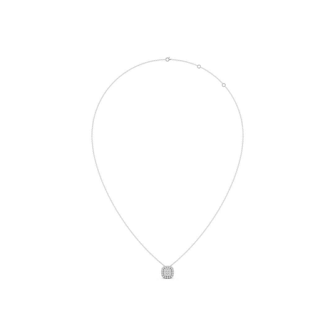 Sia Round Diamond Cluster Slider Ladies Pendant